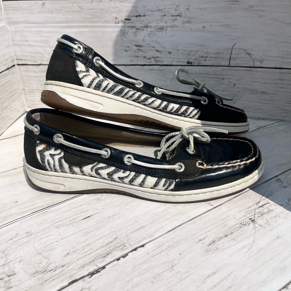 Women’s Sperry Topsider, zebra 7.5